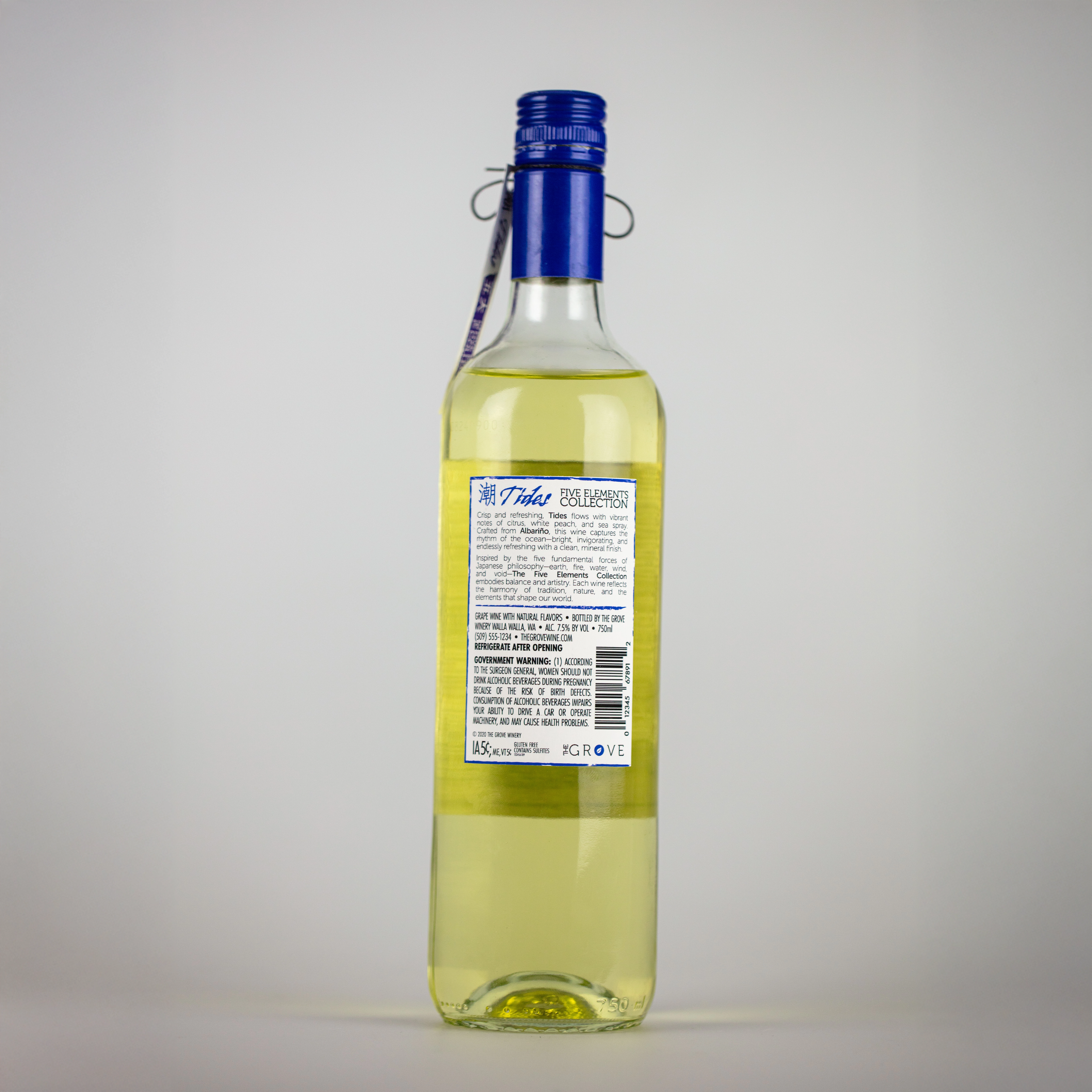 Tides Wine Back Label