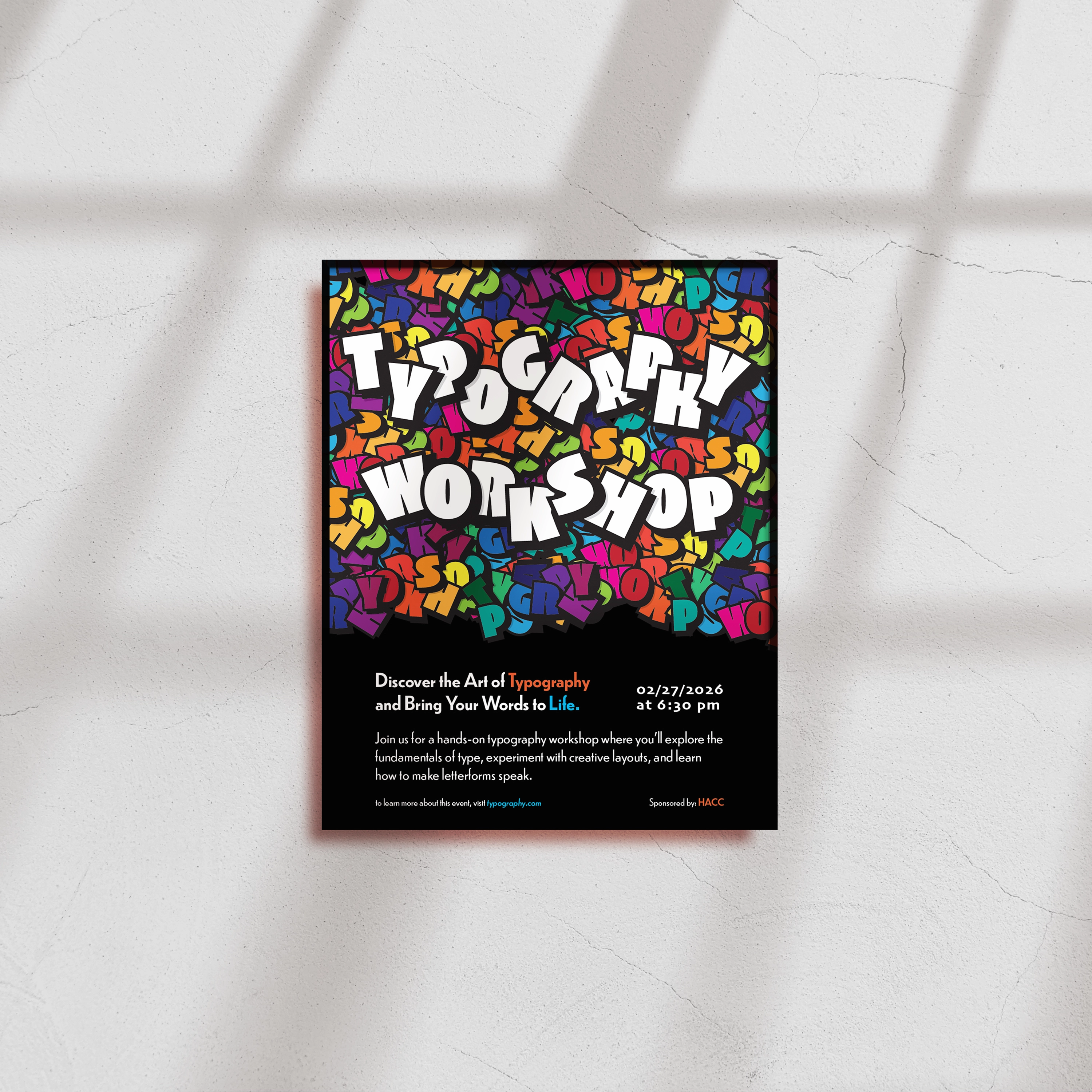 typography workshop poster